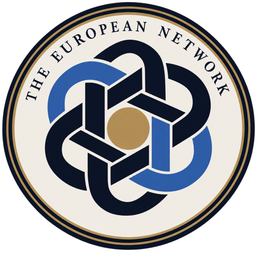 The European Network symbol: a linked network mark.